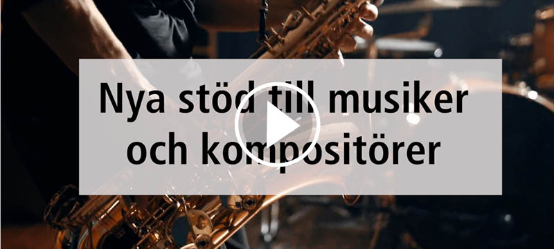 Klicka på bilden för att se filmklippet: Nya stöd till musiker och kompositörer